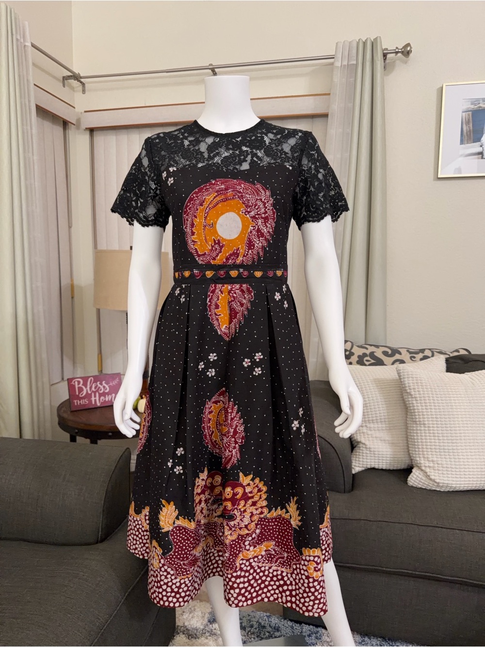 Hand-Drawn Batik Dress